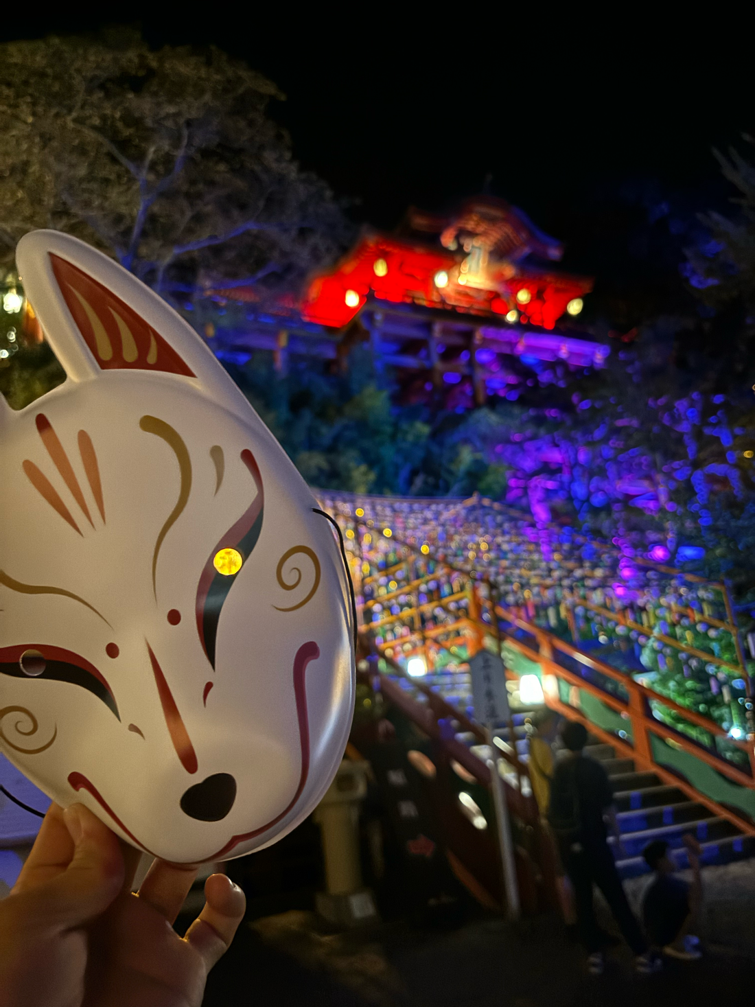 佐賀県鹿島市の祐徳稲荷神社で開催される「狐の嫁入りナイトウォーク」に行ってきました – Trip to Chikugo River